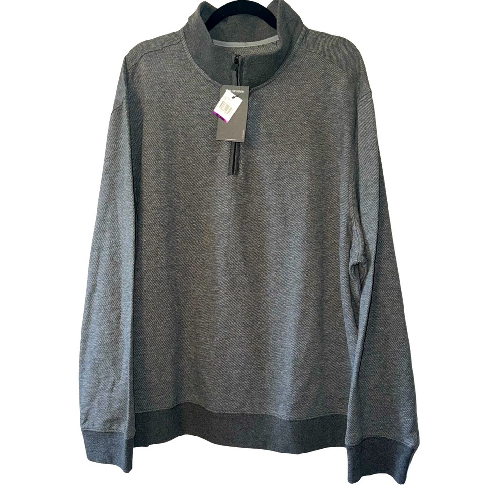 Van Heusen Essential Pique Quarter Zip Pullover